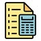 Finance support icon vector flat
