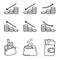 Finance, wallets, money, business. Simple symbols. Foundry icons.