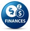 Finances (dollar sign) blue round button