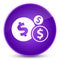 Finances dollar sign icon elegant purple round button