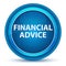 Financial Advice Eyeball Blue Round Button