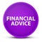 Financial Advice luxurious glossy purple round button abstract