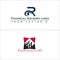 Financial advisory initial letter R logo design