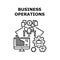 Financial Business Operations Vector Concept Color