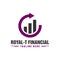 Financial business traffic logo