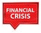 Financial Crisis misty rose pink banner button