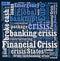 Financial crisis word cloud