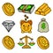 Financial Doodle Icons