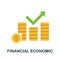 Financial Economic icon. Simple element from economic collection. Creative Financial Economic icon for web design, templates,