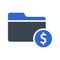 Financial folder icon