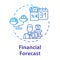 Financial forecast concept icon. Trend statistic. Economy perspective. Wealth and money. Sales increase. Business