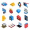 Financial Icons Isometric