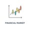 financial market rate icon. index concept symbol design, stock market charts, bond market trading or trading on the currency