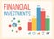 Financial and money business growth banner vector illustration. Investment and virtual finance. Communication and