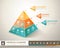 Financial planning pyramid infographic chart vector element