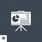 Financial Report related vector glyph icon.