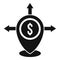 Financial restructuring icon, simple style