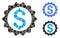 Financial seal Composition Icon of Circles