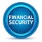 Financial Security Eyeball Blue Round Button