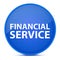 Financial Service aesthetic glossy blue round button abstract