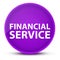 Financial Service luxurious glossy purple round button abstract