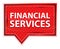 Financial Services misty rose pink banner button