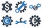 Financial Settings Flat Vector Icons
