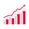 Financial statistic data diagram