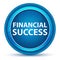 Financial Success Eyeball Blue Round Button