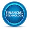 Financial Technology Eyeball Blue Round Button