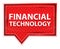 Financial Technology misty rose pink banner button
