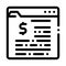 Financial Web Site With Dollar Sign Vector Icon