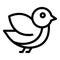 Finch sparrow icon outline vector. Animal house