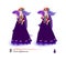 Find 8 differences. Illustration of little princess in carnival dress. Logic puzzle game for children and adults. Page for kids