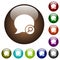 Find blog comment color glass buttons