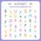 Find and circle every letter P. Worksheet for kindergarten and preschool. Exercises for children