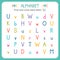 Find and circle every letter V. Worksheet for kindergarten and preschool. Exercises for children