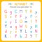 Find and circle every letter Y. Worksheet for kindergarten and preschool. Exercises for children