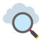 Find Cloud - Flat color icon.