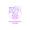 Find community of moms purple gradient concept icon