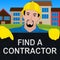 Find A Contractor Shows Finding Builder 3d Illustration