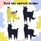 Find the correct shadow activity for kids with cute llama
