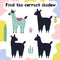 Find the correct shadow activity page with funny llama