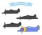 Find the correct shadow aircraft fighter.Flat illustration vector.