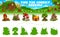Find correct shadow of cartoon fairy house, game