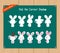 Find the correct shadow, education game for children - Bunny