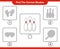 Find the correct shadow. Find and match the correct shadow of Bowling Pin. Educational children game, printable worksheet, vector