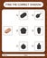 Find the correct shadows game with coffin. worksheet for preschool kids, kids activity sheet