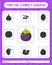 Find the correct shadows game with mangosteen. worksheet for preschool kids, kids activity sheet