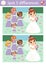 Find differences game for children. Wedding educational activity with cute married girl. Marriage ceremony puzzle for kids with
